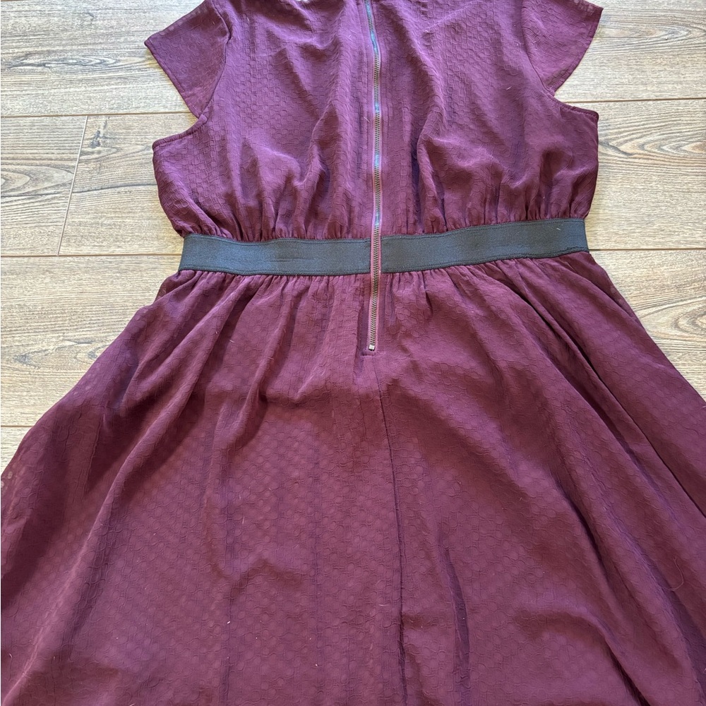 Xhilaration Burgundy Textured Dress